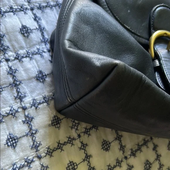 Coach Leather Backpack with Gold Buckle - Picture 6 of 14